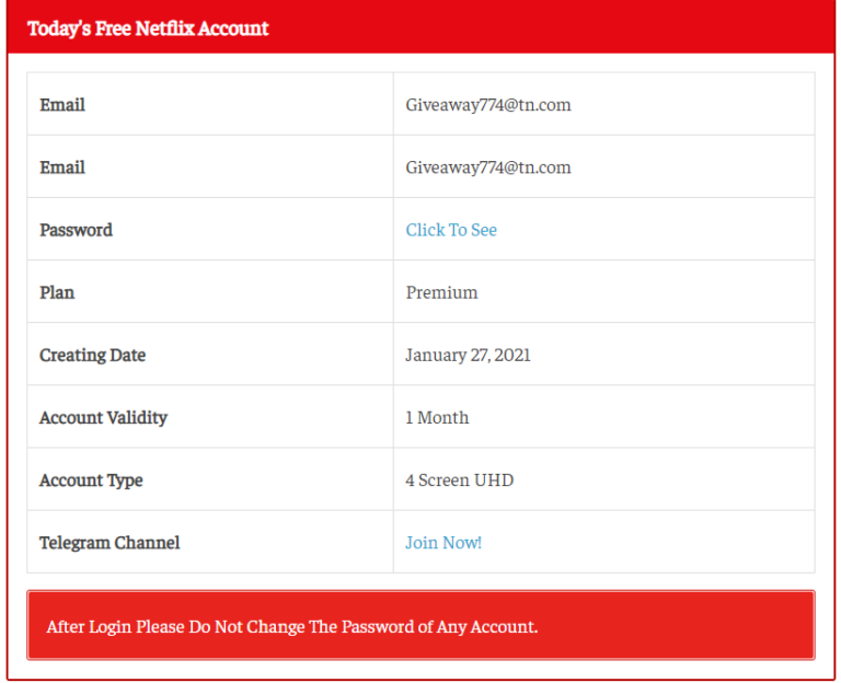 telegram netflix accounts 2021