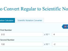 Tool to Convert Regular to Scientific Notation