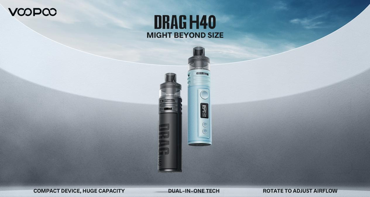 The Most Compact POD MOD, VOOPOO DRAG H40, will Arrive in theUK On 18th August
