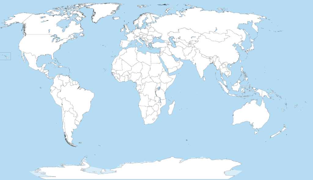 map of world blank