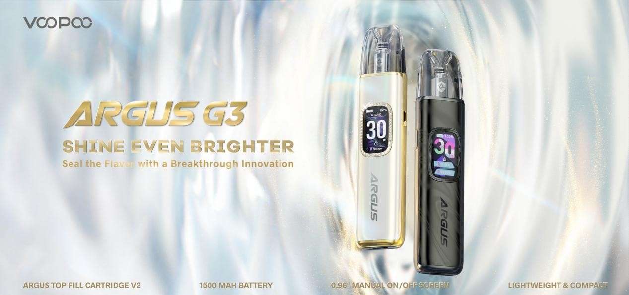 VOOPOO Unveils the Outshining ARGUS G3—A Revolutionary POD Device with Innovative Cartridge