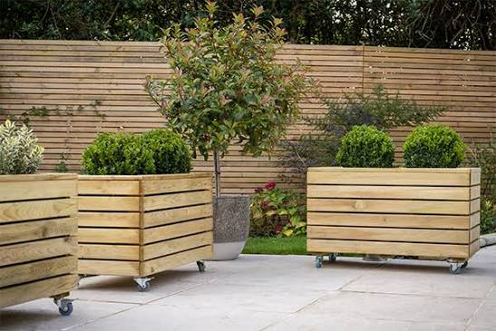 Brown Outdoor Planters